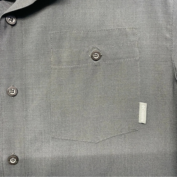 Columbia Men's Mossy Trail Short Sleeved Shirt - Black Size M - Picture 5 of 8